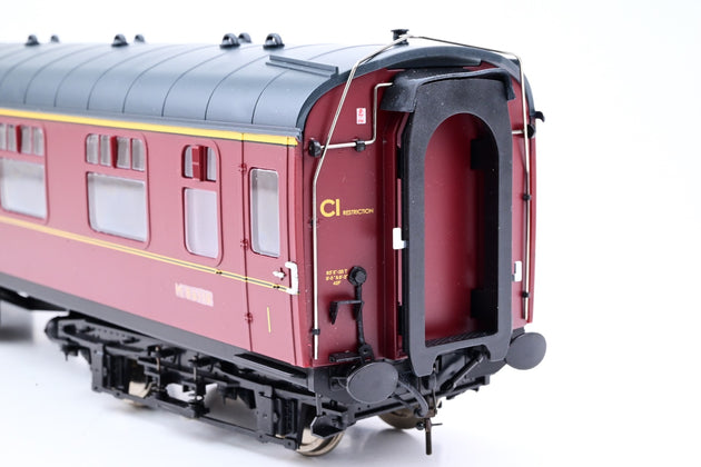 Heljan O Gauge 4931 BR Maroon Mk1 FK Corridor First Coach No.M86118 - Boxed