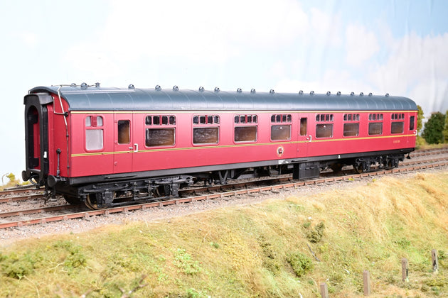 Heljan O Gauge 4901 BR Maroon Mk1 SK Corridor Second Coach No.E86136 - Boxed