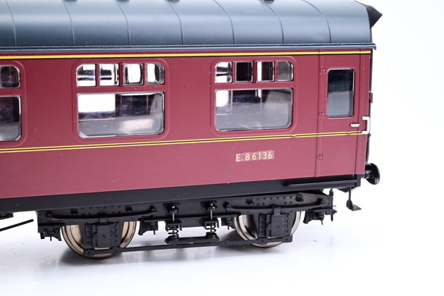 Heljan O Gauge 4901 BR Maroon Mk1 SK Corridor Second Coach No.E86136 - Boxed