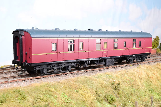 Heljan O Gauge 4951 BR Maroon Mk1 BG Full Brake Coach No.E86136 - Boxed