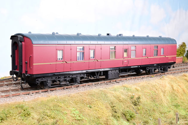 Heljan O Gauge 4951 BR Maroon Mk1 BG Full Brake Coach No.E86136 - Boxed