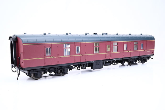Heljan O Gauge 4951 BR Maroon Mk1 BG Full Brake Coach No.E86136 - Boxed