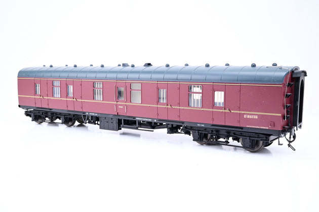 Heljan O Gauge 4951 BR Maroon Mk1 BG Full Brake Coach No.E86136 - Boxed