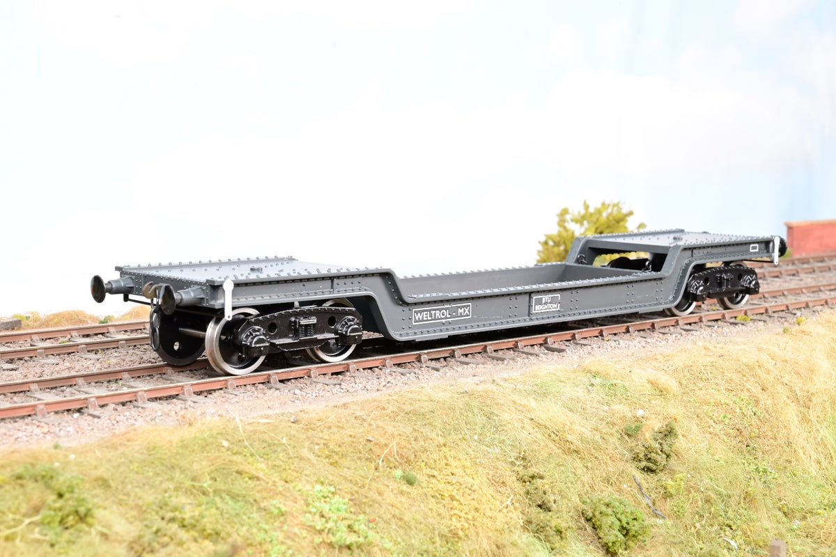 Darstaed O Gauge BR Grey Weltrol MX Bogie Well Wagon - Boxed
