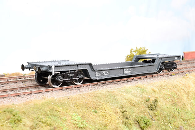 Darstaed O Gauge BR Grey Weltrol MX Bogie Well Wagon - Boxed