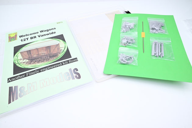 M&M Models O Gauge WW14 12T BR Vanwide Wagon Unbuilt Kit - Boxed