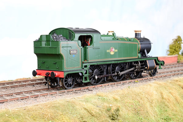 Heljan O Gauge 6104 Class 61xx Large Prairie 2-6-2T BR Lined Green Late Crest No.6132 - Boxed