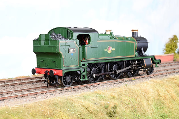 Heljan O Gauge 6104 Class 61xx Large Prairie 2-6-2T BR Lined Green Late Crest No.6132 - Boxed