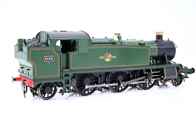Heljan O Gauge 6104 Class 61xx Large Prairie 2-6-2T BR Lined Green Late Crest No.6132 - Boxed