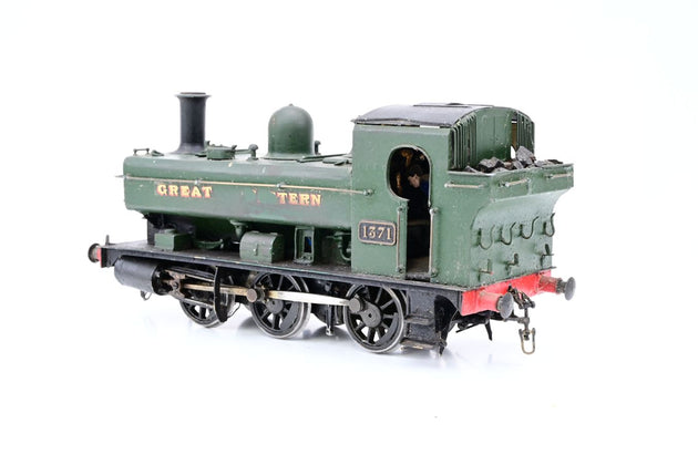 The Works Kit Built O Gauge GWR Green 0-6-0PT Class 1366 Pannier Tank No.1371 - DCC Fitted