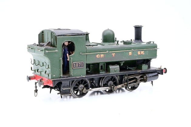 The Works Kit Built O Gauge GWR Green 0-6-0PT Class 1366 Pannier Tank No.1371 - DCC Fitted