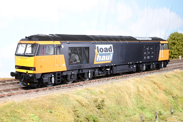 Heljan O Gauge 6001 Class 60 Locomotive Loadhaul Black Orange Unnumbered - DCC Sound, Boxed