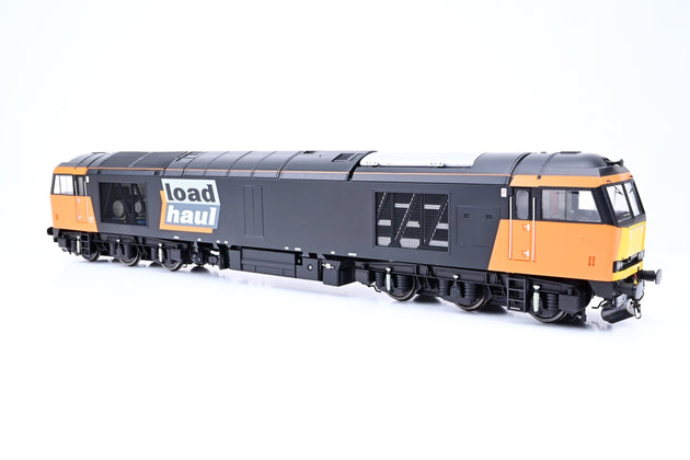 Heljan O Gauge 6001 Class 60 Locomotive Loadhaul Black Orange Unnumbered - DCC Sound, Boxed