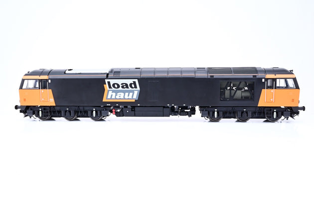 Heljan O Gauge 6001 Class 60 Locomotive Loadhaul Black Orange Unnumbered - DCC Sound, Boxed
