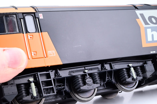 Heljan O Gauge 6001 Class 60 Locomotive Loadhaul Black Orange Unnumbered - DCC Sound, Boxed