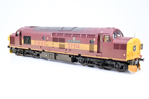 Heljan 7mm O Gauge EW&S Maroon & Gold Class 37 No.37114 'City of Worcester' - Repaint, Boxed
