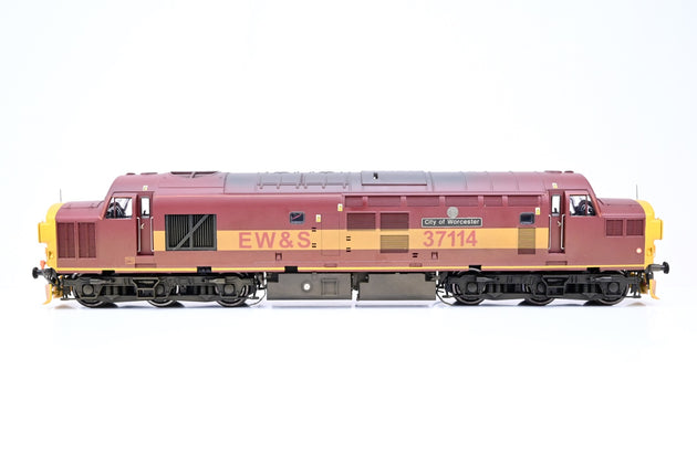 Heljan 7mm O Gauge EW&S Maroon & Gold Class 37 No.37114 'City of Worcester' - Repaint, Boxed