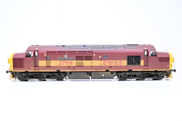 Heljan 7mm O Gauge EW&S Maroon & Gold Class 37 No.37114 'City of Worcester' - Repaint, Boxed