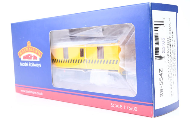 Bachmann OO Gauge 39-554Z Mk1 QQX (ex-CCT) BR Re-Railing Equipment Coach No.ABD977076 - Boxed