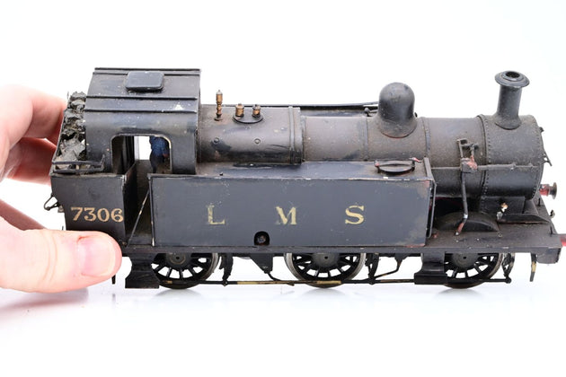 The Works Kit Built O Gauge LMS Black 0-6-0 Fowler Class 3F Jinty No.7306 - DCC Fitted