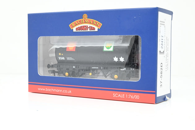 Bachmann OO Gauge 37-582D Shell BP Black 45T TTA Tank Wagon No.3248 - Boxed