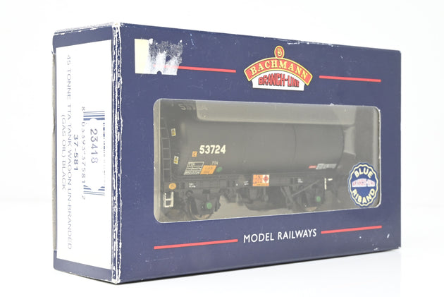 Bachmann OO Gauge 37-581 Unbranded Black 45T TTA Tank Wagon No.53724 - Boxed