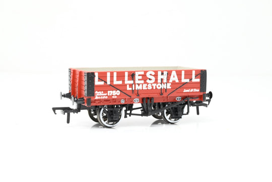 Bachmann OO Gauge 37-031 Lilleshall Red 5-Plank Steel Floor Open Wagon No.1750 - Boxed