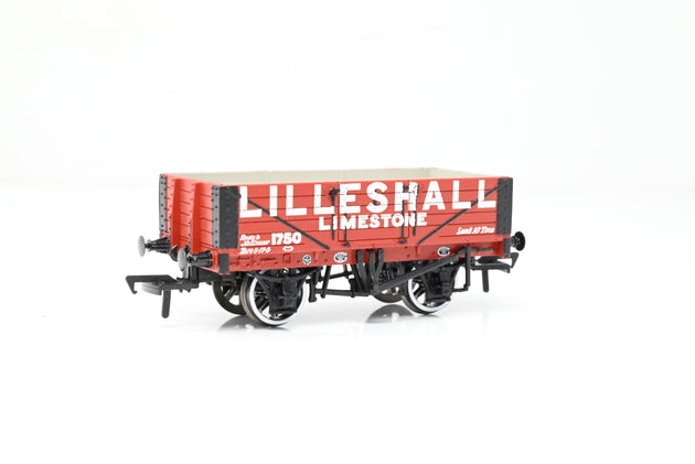 Bachmann OO Gauge 37-031 Lilleshall Red 5-Plank Steel Floor Open Wagon No.1750 - Boxed