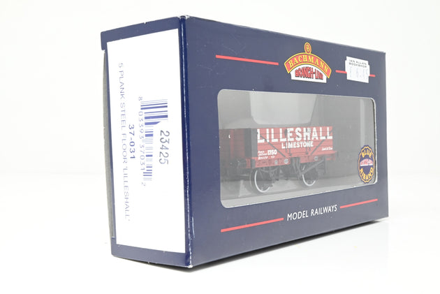 Bachmann OO Gauge 37-031 Lilleshall Red 5-Plank Steel Floor Open Wagon No.1750 - Boxed