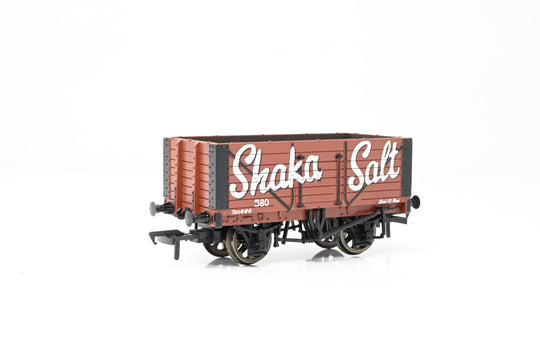 Bachmann OO Gauge 37-110 Shaka Salt 7-Plank Fixed End Open Wagon No.580 - Boxed