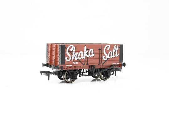 Bachmann OO Gauge 37-110 Shaka Salt 7-Plank Fixed End Open Wagon No.580 - Boxed