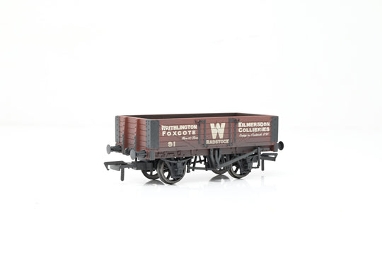 Bachmann OO Gauge 37-065 Writhlington 5-Plank Open Wagon No.91 - Factory Weathered, Boxed