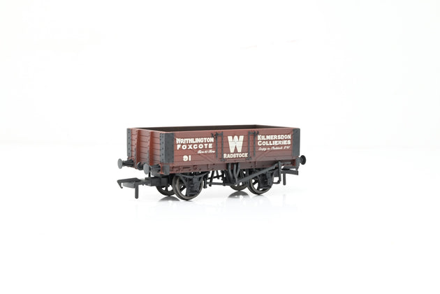 Bachmann OO Gauge 37-065 Writhlington 5-Plank Open Wagon No.91 - Factory Weathered, Boxed