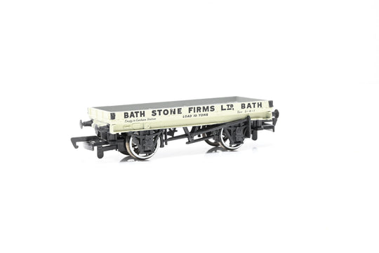 Bachmann OO Gauge 33-405 1 Plank Wagon 'Bath Stone Firms Ltd' - Boxed