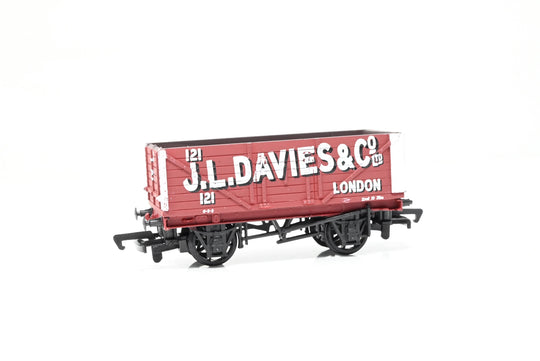 Bachmann OO Gauge 33-100A 7 Plank Open Wagon 'J.L. Davis & Co' No.121 - Boxed