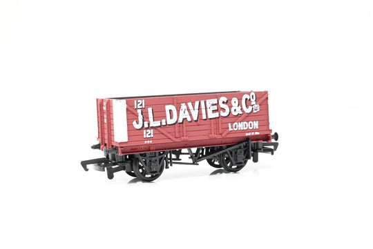 Bachmann OO Gauge 33-100A 7 Plank Open Wagon 'J.L. Davis & Co' No.121 - Boxed