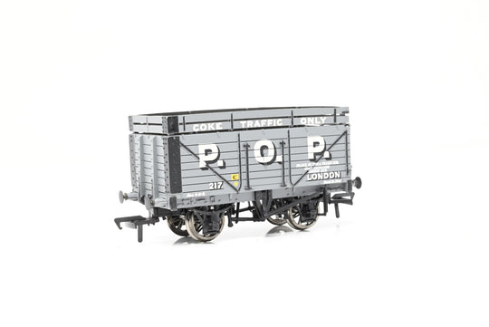 Bachmann OO Gauge 37-176 7 Plank Wagon with Coke Rail 'P.O.P.' No,217- Boxed