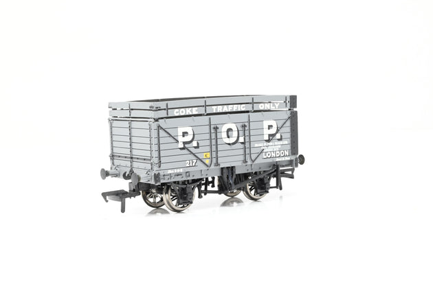 Bachmann OO Gauge 37-176 7 Plank Wagon with Coke Rail 'P.O.P.' No,217- Boxed