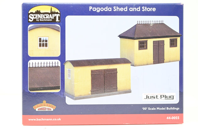 Bachmann OO Gauge 44-0055 Scenecraft Pagoda Shed and Store - Boxed
