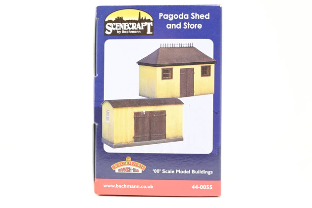 Bachmann OO Gauge 44-0055 Scenecraft Pagoda Shed and Store - Boxed