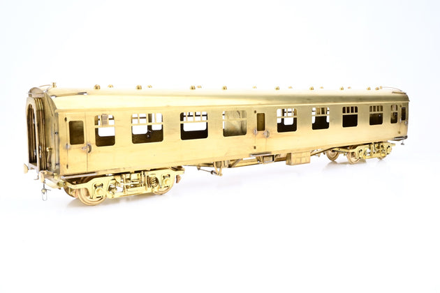 Sancheng O Gauge Unpainted Brass Mk1 Composite Corridor Coach - Aftermarket Box