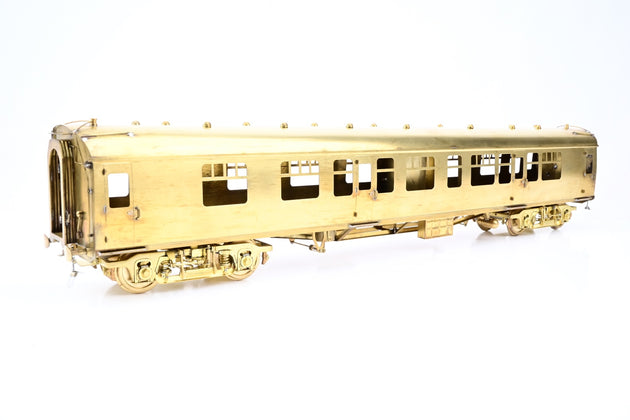 Sancheng O Gauge Unpainted Brass Mk1 Composite Corridor Coach - Aftermarket Box