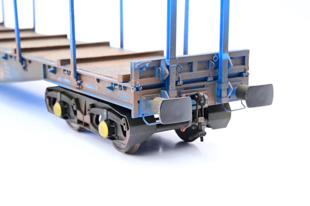 Heljan O Gauge 5153 'Corus Rail' Blue/Brown IGA Cargo Wagon No. 4647039-3- Weathered, Boxed