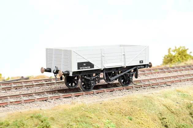 Kit Built O Gauge BR Grey 5-Plank Side Door Open Wagon No.W109458 - Boxed