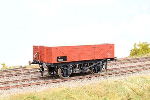 Kit Built O Gauge BR Bauxite 13T 5-Plank Open Wagon No.E312412 - Boxed