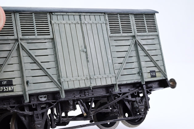 Kit Built O Gauge BR Grey 12T Ventilated Fruit Van No.B875287 - Boxed