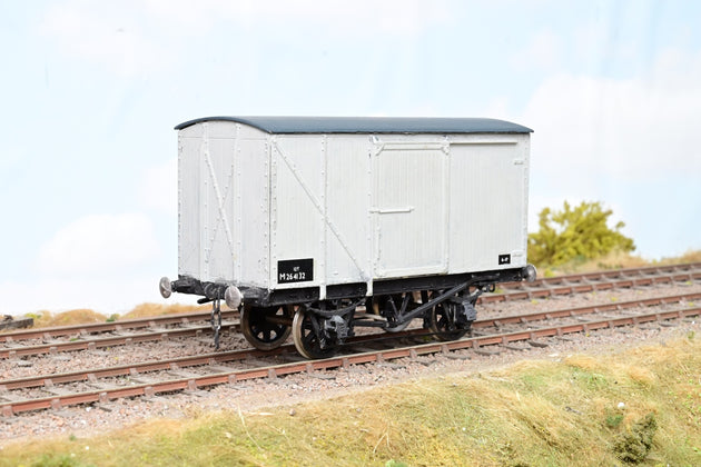 Kit Built O Gauge BR Grey 12T Sliding Door Covered Goods Van No.M264132 - Boxed