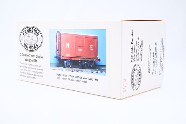 Kit Built O Gauge BR Grey 12T Sliding Door Covered Goods Van No.M264132 - Boxed