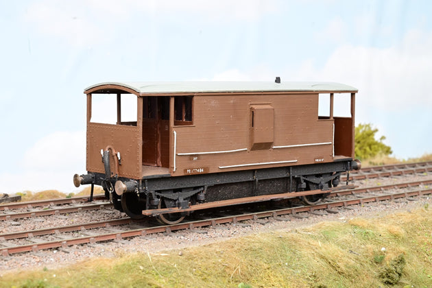 Kit Built O Gauge BR Brown 20T Brake Van No.M732474 - Unboxed