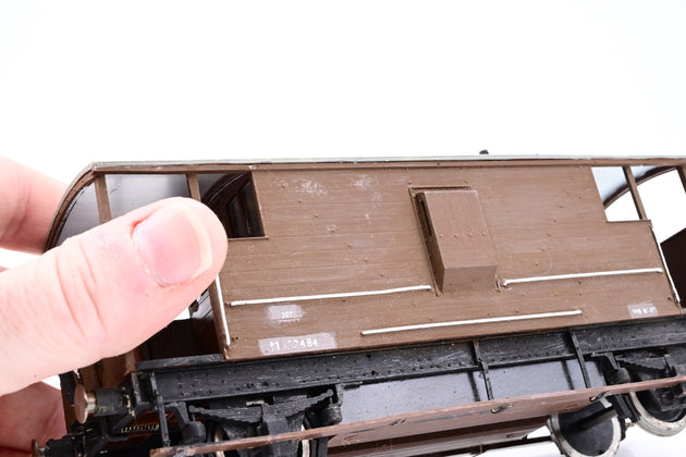 Kit Built O Gauge BR Brown 20T Brake Van No.M732474 - Unboxed